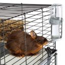 Ferplast (Ферпласт) Cage Rabbit 100 Double Black клетка для кролика, 95x57x93,5 см (черный металл)