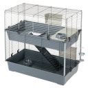 Ferplast (Ферпласт) Cage Rabbit 100 Double Black клетка для кролика, 95x57x93,5 см (черный металл)