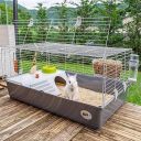 Ferplast (Ферпласт) Cage Rabbit 100 Gray клетка для кролика в индивидуальной упаковке, 95x57x46 см (серый металл)