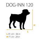 Ferplast (Ферпласт) Dog-Inn 120 складная клетка для крупных собак до 50 кг, 123,8x76,2x81,2 см (черный)