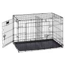 Ferplast (Ферпласт) Dog-Inn 75 складана клітка для середніх собак до 12 кг, 77,4x48,5x54,6 см (чорний)