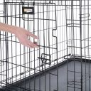 Ferplast (Ферпласт) Dog-Inn 60 складная клетка для мелких собак до 6 кг, 64,1x44,7x49,2 см (черный)