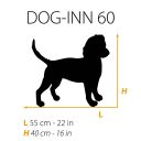 Ferplast (Ферпласт) Dog-Inn 60 складная клетка для мелких собак до 6 кг, 64,1x44,7x49,2 см (черный)