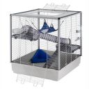 Ferplast (Ферпласт) Cage Furat Extra Large клетка для хорьков, 80x75x86,5 см (серый металл)