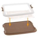 Ferplast (Ферпласт) Hygienic Pad Tray Smal гигиенический пластиковый лоток для гигиенических пеленок для собак, 49x36x3 см