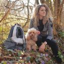 Ferplast (Ферпласт) Kangoo L Grey Backpack рюкзак-переноска для собак мелких пород, 41,5x20x43 см (серый)