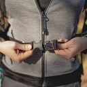 Ferplast (Ферпласт) Kangoo L Grey Backpack рюкзак-переноска для собак мелких пород, 41,5x20x43 см (серый)