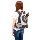 Ferplast (Ферпласт) Kangoo L Grey Backpack рюкзак-переноска для собак мелких пород, 41,5x20x43 см (серый)
