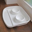 Ferplast (Ферпласт) Lindo Maxi Tray & Bowls миски на пластиковой подставке с защитой против скольжения