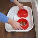 Ferplast (Ферпласт) Lindo Maxi Tray & Bowls миски на пластиковой подставке с защитой против скольжения