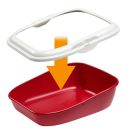 Ferplast (Ферпласт) Moderna туалет для кошек с фиксаторами для гигиенических пакетов (47x36x5,5 см)