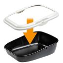 Ferplast (Ферпласт) Moderna туалет для кошек с фиксаторами для гигиенических пакетов (47x36x5,5 см)