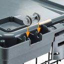 Ferplast (Ферпласт) Superior 75 складная клетка для маленьких собак до 12 кг, 77x51x55 см (серый)