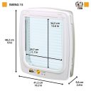 Ferplast (Ферпласт) Swing 15 Tunnel Brown двери врезные для крупных кошек, средних и больших собак (коричневый)