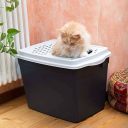 Ferplast (Ферпласт) Toilet Home Jumpy туалет закрытого типа для кошек с верхним входом, 38,8х57,5х39 см