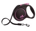 Flexi Black Design M - поводок-рулетка для собак весом до 25 кг, лента, 5 м