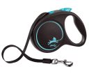 Flexi Black Design M - поводок-рулетка для собак весом до 25 кг, лента, 5 м