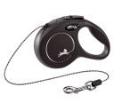 Flexi New Classic XS - повідець-рулетка для котів та собак до 8 кг, трос, 3 м
