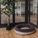 Harley & Cho (Харли энд Чо) Bagel Brown овальный лежак для кошек и собак (коричневый)