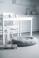 Harley & Cho (Харли энд Чо) Bagel Fur Gray овальный лежак для кошек и собак (серый)