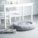 Harley & Cho (Харли энд Чо) Bagel Fur Gray овальный лежак для кошек и собак (серый)