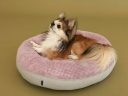 Harley & Cho (Харли энд Чо) Bagel Pink овальный лежак для кошек и собак (розовый)