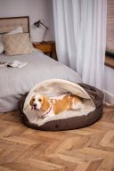 Harley & Cho (Харли энд Чо) Cover Brown лежак-норка для собак и кошек (коричневый)