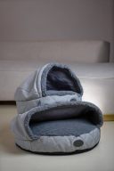 Harley & Cho (Харли энд Чо) Cover Silver - Лежак-норка для собак и кошек (серый)