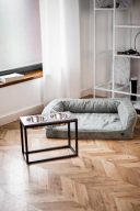 Harley & Cho (Харли энд Чо) Dinner Brown wood + Black миски на подставке для собак