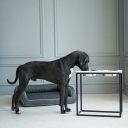 Harley & Cho (Харли энд Чо) Dinner White wood + Black миски на подставке для собак