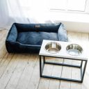 Harley & Cho (Харли энд Чо)  Dreamer Deep Ocean Velvet лежак для кошек и собак (темно-серый)