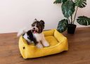 Harley & Cho (Харли энд Чо) Dreamer Yellow Velvet лежак для кошек и собак (желтый)