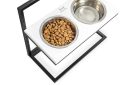 Harley & Cho (Харли энд Чо) White Lift Wood + Black миски на подставке c регулируемой высотой для собак