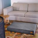 Harley & Cho (Харли энд Чо) Oliver Gray Velur ортопедический матрас для собак (серый)