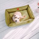 Harley & Cho (Харли энд Чо) Dreamer Olive Velour лежак для кошек и собак (оливковый)