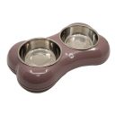 Kika (Кика) Bone Shape Миска двойная для собак, M, 2*400 мл