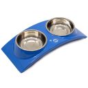 Kika (Кика) Rainbow двойная миска для собак, М, 2*400 мл