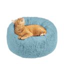 Red Point (Рэд Поинт) Donut - Лежак со съемной подушкой для собак мелких пород и котов (голубой)