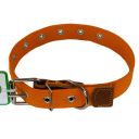 Lucky Pet (Лаки Пет) Ошейник брезентовый одинарный с кожей, 2,5 х 17-41 см