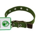 Lucky Pet (Лаки Пет) Ошейник брезентовый одинарный с кожей, 2 х 17-36 см