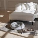 Harley & Cho (Харли энд Чо) Lunch Bar Brown Stone + White Миска двойная на подставке для кошек и собак