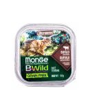Monge (Монж) BWild Grain Free Wet Buffalo Large Breeds - Влажный корм для кошек крупных пород от 2-х месяцев, из мяса буйвола и с овощами