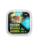 Monge (Монж) BWild Grain Free Wet Tuna Sterilized Cat - Влажный корм для стерилизованных котов, тунец с овощами