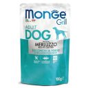 Monge (Монж) Grill Multipack Chicken & Turkey & Beef & Cod Fish - Набор паучей для собак с курицей, индейкой, говядиной, треской