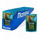 Monge (Монж) BWild Grain Free Wet Anchovies Adult Cat - Влажный беззерновой корм для взрослых котов, анчоус с овощами
