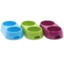 Moderna Модерна ЭКО двойная миска для собак и кошек, пластик, 2х570 мл, d-12 см