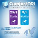 OUT! PetCare Comfort Dri Disposable Male Wraps - Одноразовые подгузники для кобелей