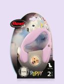 Flexi Puppy - Поводок-рулетка для активных щенков до 12кг лента 2м