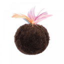 ТМ "Природа" - Игрушка мячик пушистый с перьями для кота