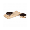 Природа «Этно» Миски керамические на подставке, 200мл